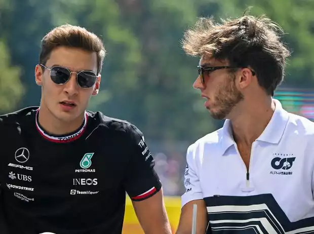 Die Formel-1-Fahrer George Russell und Pierre Gasly Titel-Bild zur News: Die Formel-1-Fahrer George Russell und Pierre Gasly