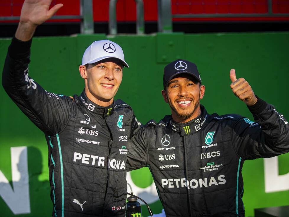 George Russell, Lewis Hamilton