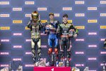 Alvaro Bautista, Toprak Razgatlioglu und Jonathan Rea