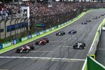 Valtteri Bottas (Alfa Romeo), Yuki Tsunoda (AlphaTauri), Charles Leclerc (Ferrari), Sebastian Vettel (Aston Martin) und Esteban Ocon (Alpine) 