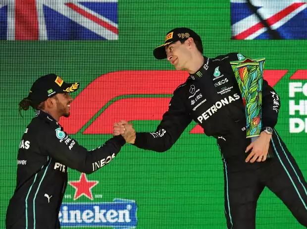 Lewis Hamilton, George Russell Titel-Bild zur News: Lewis Hamilton, George Russell
