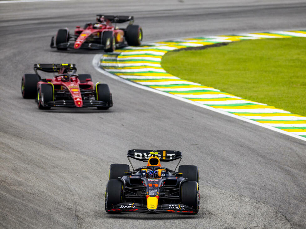 Sergio Perez, Carlos Sainz, Charles Leclerc