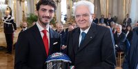 Bild zum Inhalt: Große Ehre in Rom: Bagnaia von Italiens Präsident Mattarella empfangen
