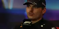 Formel-1-Fahrer Max Verstappen in der Pressekonferenz in Abu Dhabi 2022