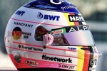 Helm-Hommage von Fernando Alonso (Alpine) für Sebastian Vettel (Aston Martin)