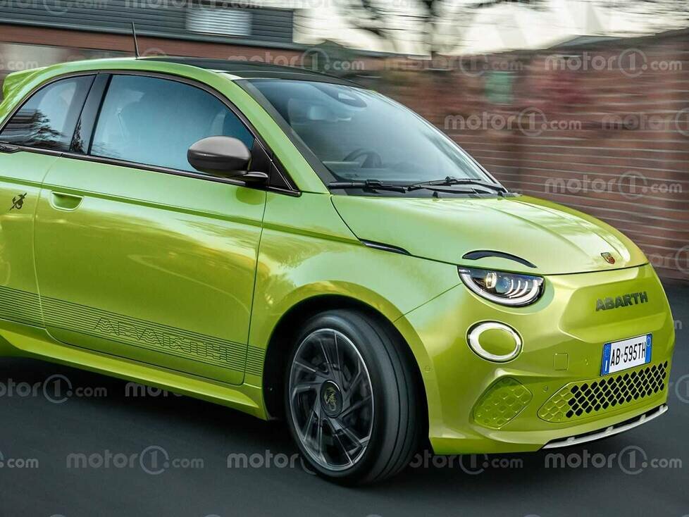 Elektrischer Abarth 500 (Rendering)