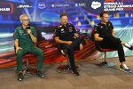 Mike Krack (Aston Martin), Christian Horner (Red Bull) und Laurent Rossi (Alpine)