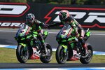 Alex Lowes und Jonathan Rea 