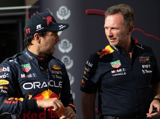 Sergio Perez, Christian Horner Sergio Perez, Christian Horner