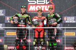 Jonathan Rea, Alvaro Bautista und Alex Lowes