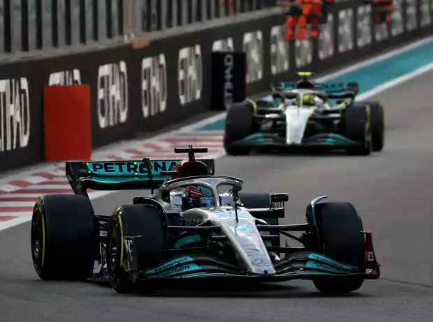George Russell, Lewis Hamilton Titel-Bild zur News: George Russell, Lewis Hamilton