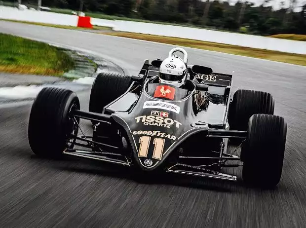 Titel-Bild zur News: Das Fahrzeug mit der kuriosesten Geschichte in Essen ist der Lotus 88 aus dem Jahr 1981.