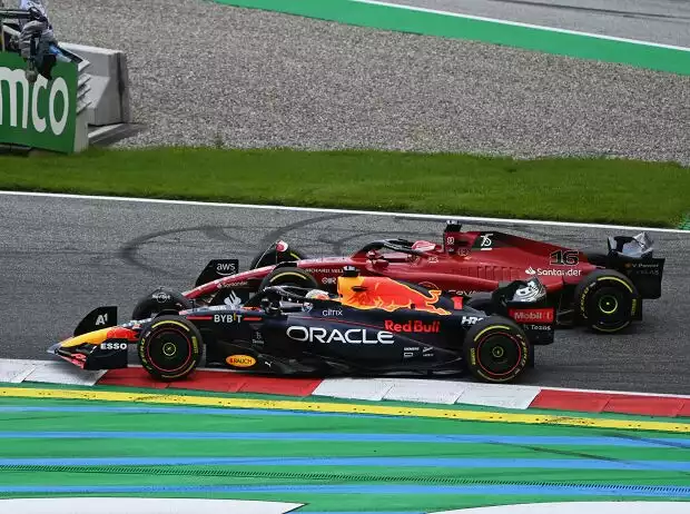 Charles Leclerc, Max Verstappen Titel-Bild zur News: Charles Leclerc, Max Verstappen