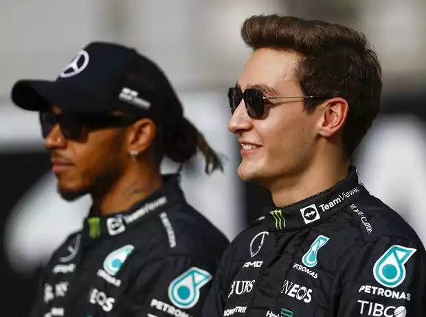 Lewis Hamilton, George Russell Titel-Bild zur News: Lewis Hamilton, George Russell