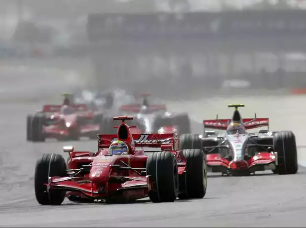 Felipe Massa, Lewis Hamilton, Fernando Alonso, Kimi Räikkönen Titel-Bild zur News: Felipe Massa, Lewis Hamilton, Fernando Alonso, Kimi Räikkönen
