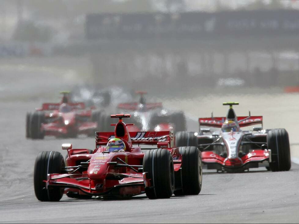 Felipe Massa, Lewis Hamilton, Fernando Alonso, Kimi Räikkönen