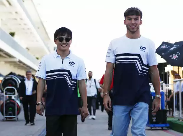 Yuki Tsunoda, Pierre Gasly Titel-Bild zur News: Yuki Tsunoda, Pierre Gasly
