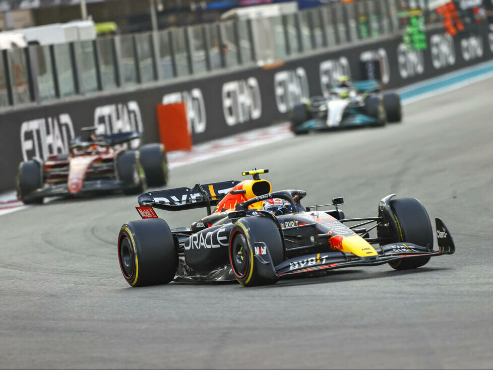 Sergio Perez, Charles Leclerc, Lewis Hamilton