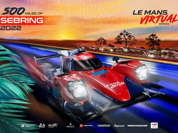 Grafik: 500 Meilen Sebring virtuell der LMVS 2022/23 Titel-Bild zur News: Grafik: 500 Meilen Sebring virtuell der LMVS 2022/23