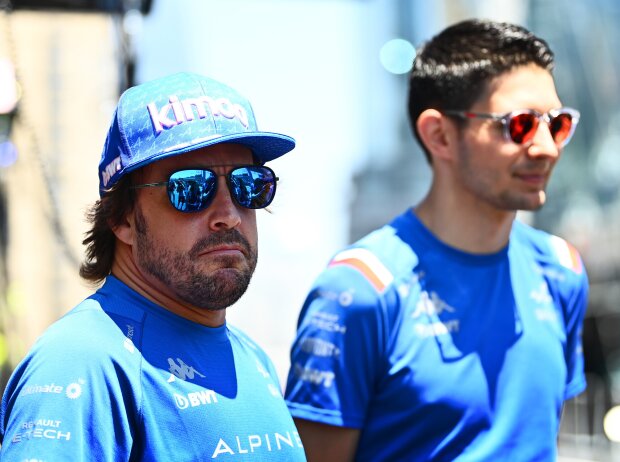Titel-Bild zur News: Fernando Alonso und Esteban Ocon (Alpine)