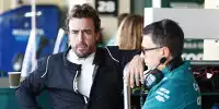 Fernando Alonso beim ersten Test für Aston Martin in Abu Dhabi 2022