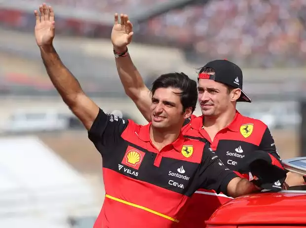Carlos Sainz, Charles Leclerc Titel-Bild zur News: Carlos Sainz, Charles Leclerc