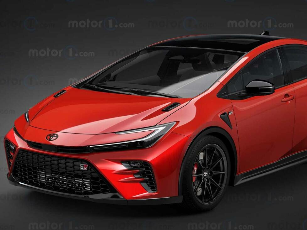 Toyota GR Prius im Rendering von Motor1.com