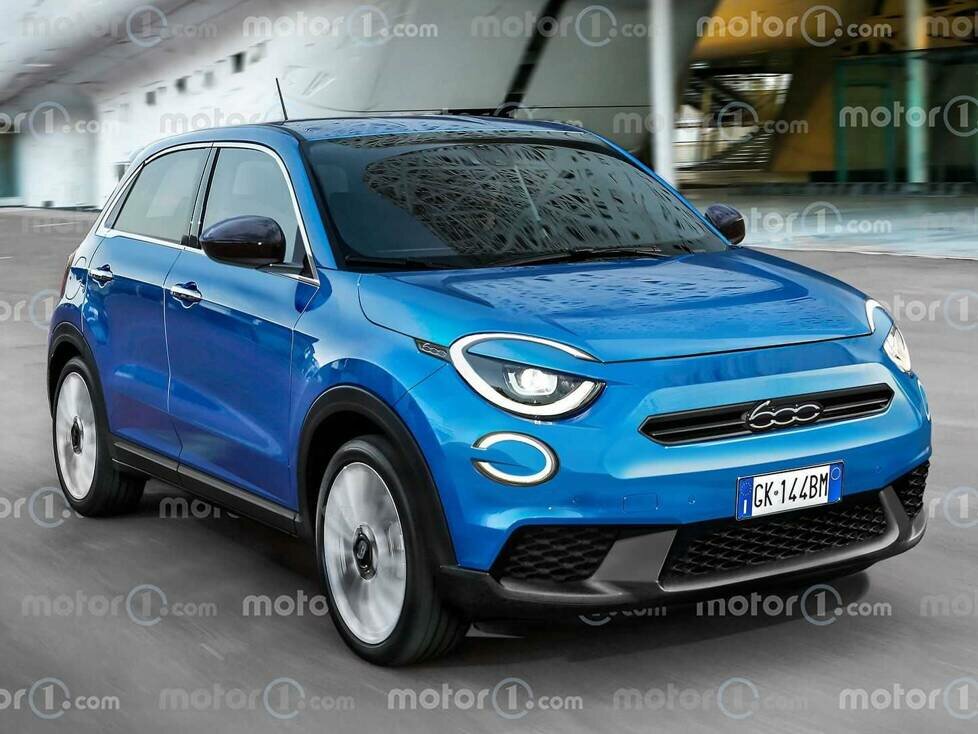 Fiat 600 als Rendering von Motor1.com