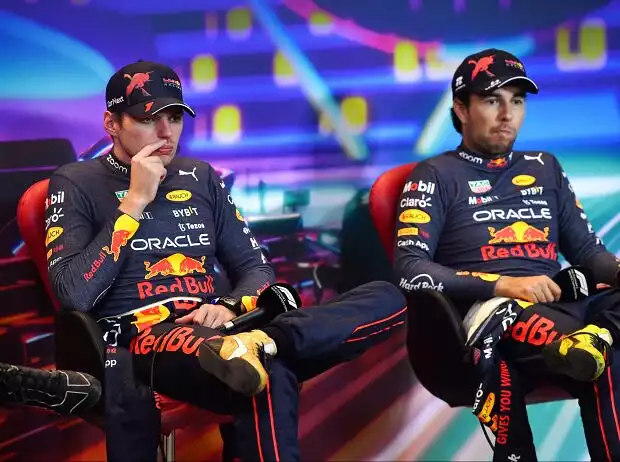 Max Verstappen, Sergio Perez Titel-Bild zur News: Max Verstappen, Sergio Perez