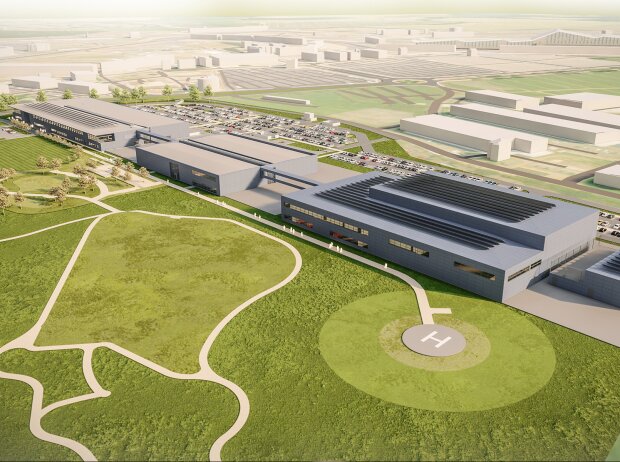 Im Bau befindliche Formel-1-Fabrik von Aston Martin Im Bau befindliche Formel-1-Fabrik von Aston Martin