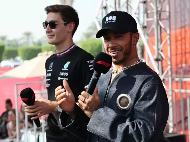 George Russell, Lewis Hamilton Titel-Bild zur News: George Russell, Lewis Hamilton