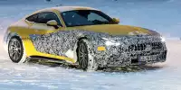 Bild zum Inhalt: Mercedes-AMG GT Coupé (2023) zeigt sich fast ungetarnt