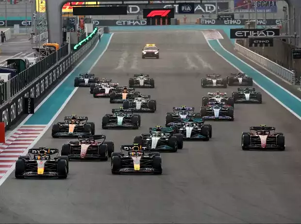 Max Verstappen, Sergio Perez, Charles Leclerc, Lewis Hamilton, Carlos Sainz, George Russell, Lando Norris Titel-Bild zur News: Max Verstappen, Sergio Perez, Charles Leclerc, Lewis Hamilton, Carlos Sainz, George Russell, Lando Norris