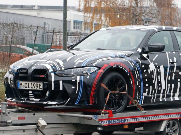 Titel-Bild zur News: Spionagefoto des BMW M EV Testwagens