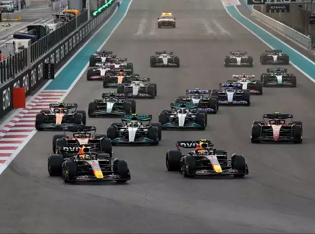 Titel-Bild zur News: Max Verstappen, Sergio Perez, Charles Leclerc, Lewis Hamilton, Carlos Sainz, George Russell, Lando Norris