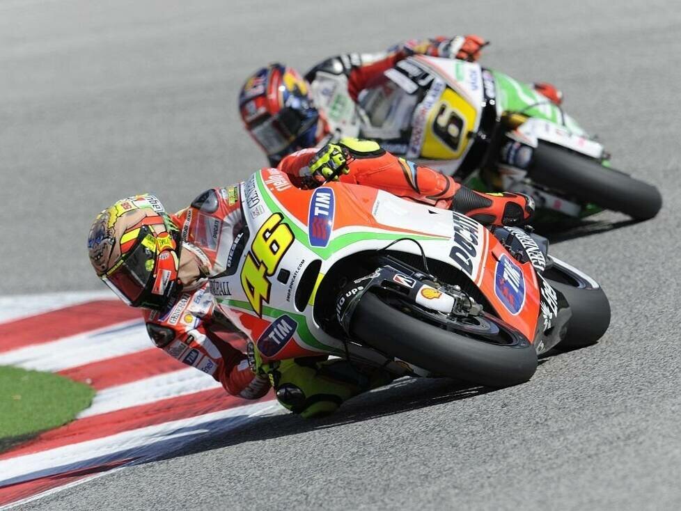 Stefan Bradl, Valentino Rossi