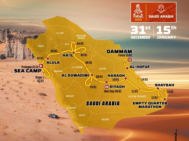 Dakar Route 2023 Dakar Route 2023