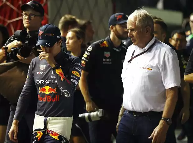Sergio Perez, Helmut Marko Titel-Bild zur News: Sergio Perez, Helmut Marko