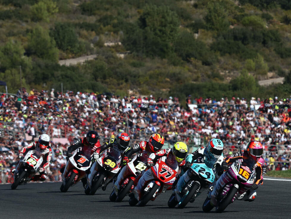 Moto3-Action in Valencia 2022