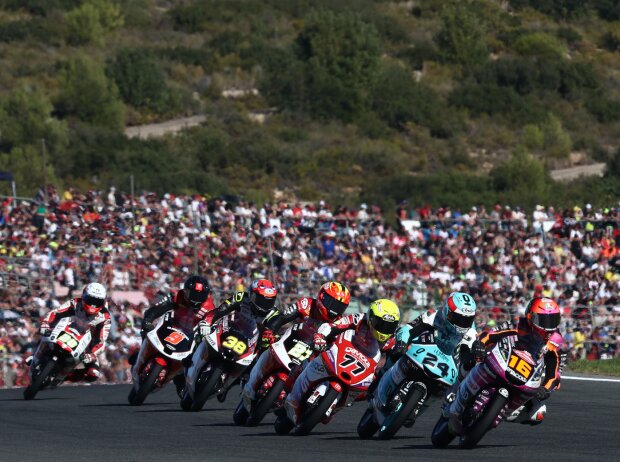 Moto3-Action in Valencia 2022