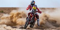 Bild zum Inhalt: Rallye Dakar 2023: Sunderland scheidet in Etappe 1 aus, Sanders holt Tagessieg