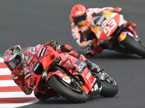 Marc Marquez, Francesco Bagnaia Titel-Bild zur News: Marc Marquez, Francesco Bagnaia