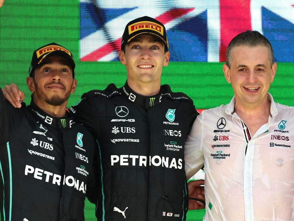 Lewis Hamilton, George Russell, Carlos Sainz