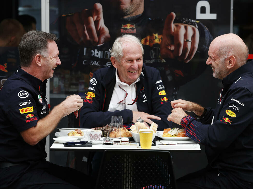 Christian Horner, Helmut Marko, Adrian Newey
