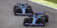 Fernando Alonso und Esteban Ocon (Alpine A522) beim Formel-1-Rennen in Brasilien 2022