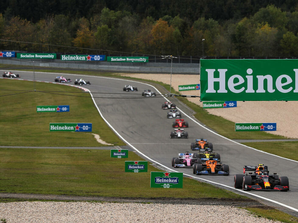 Alexander Albon, Lando Norris, Sergio Perez, Esteban Ocon