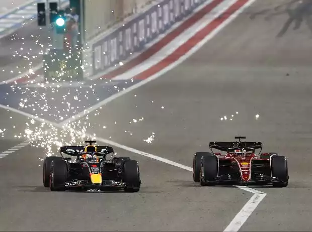 Max Verstappen, Charles Leclerc Titel-Bild zur News: Max Verstappen, Charles Leclerc