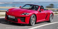 Porsche 718 Boxster (2023) als Motor1.com-Rendering