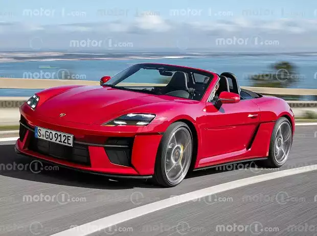 Titel-Bild zur News: Porsche 718 Boxster (2023) als Motor1.com-Rendering