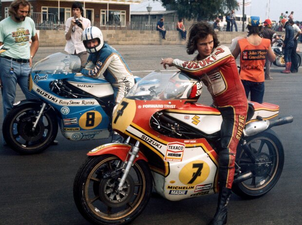 Barry Sheene in Silverstone 1977 Barry Sheene in Silverstone 1977